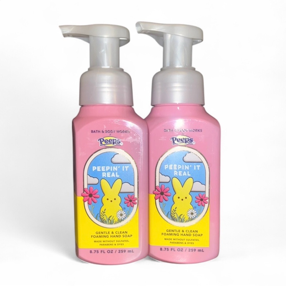 Bath & Body Works Peeps Peepin' It Real Gentle Foaming Hand Soap x2